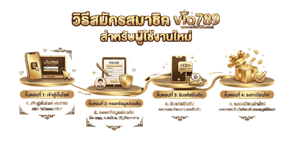 วิธีสมัครสมาชิก vio789สำหรับผู้ใช้งานใหม่