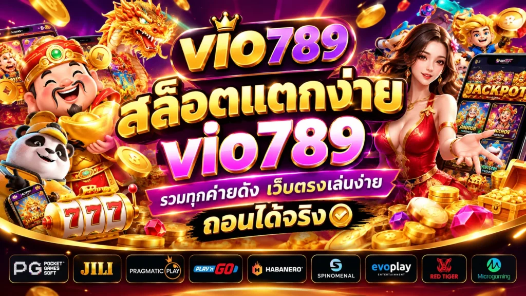 สล็อตแตกง่าย vio789 รวมทุกค่ายดัง เว็บตรงเล่นง่าย ถอนได้จริง